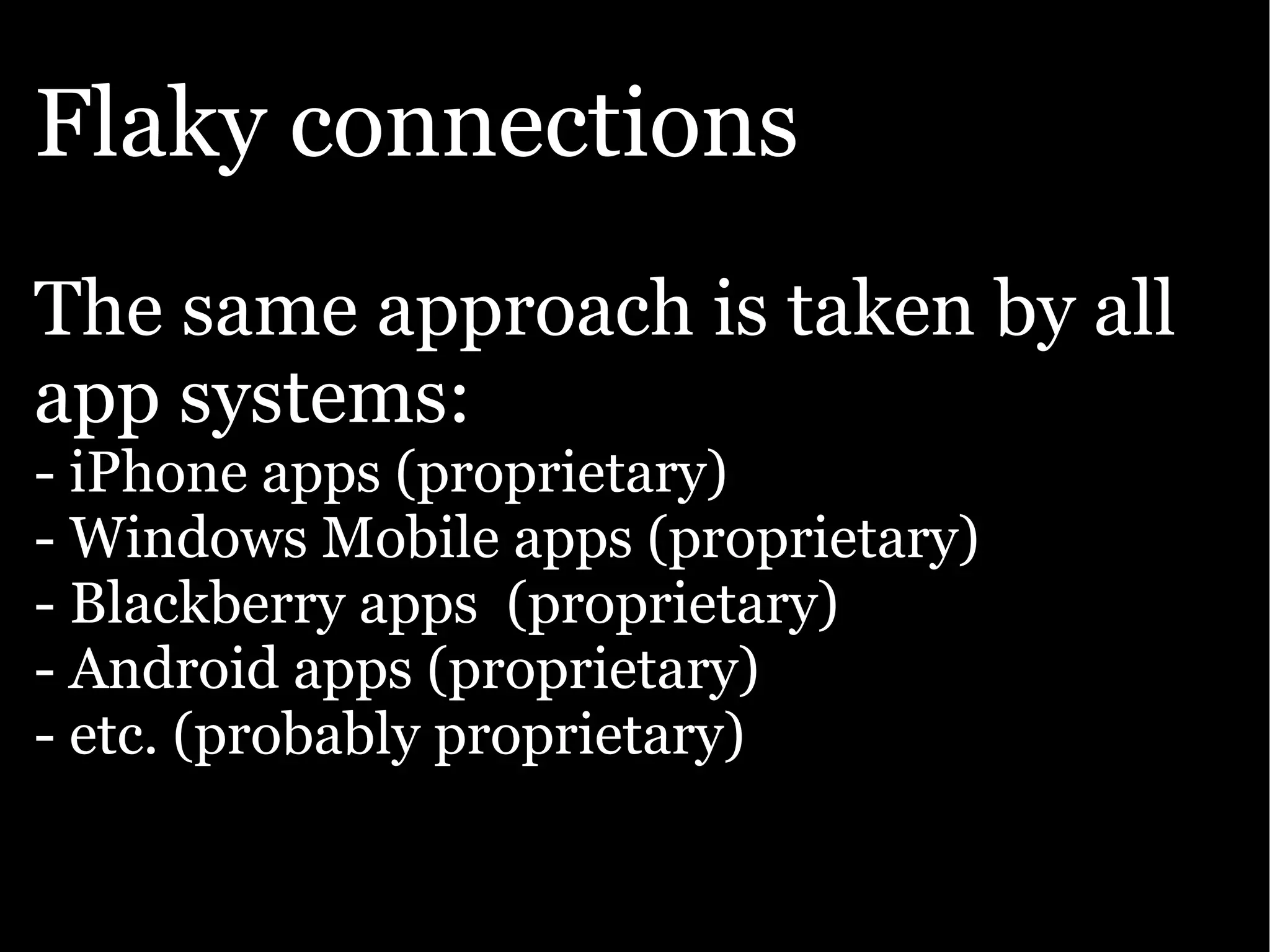 Google presentation: The Open Web goes mobile