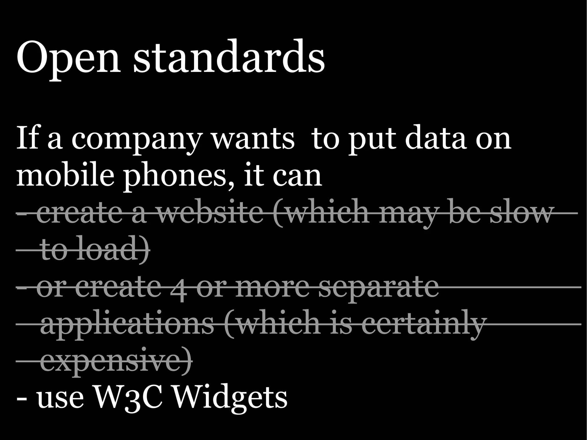 Google presentation: The Open Web goes mobile