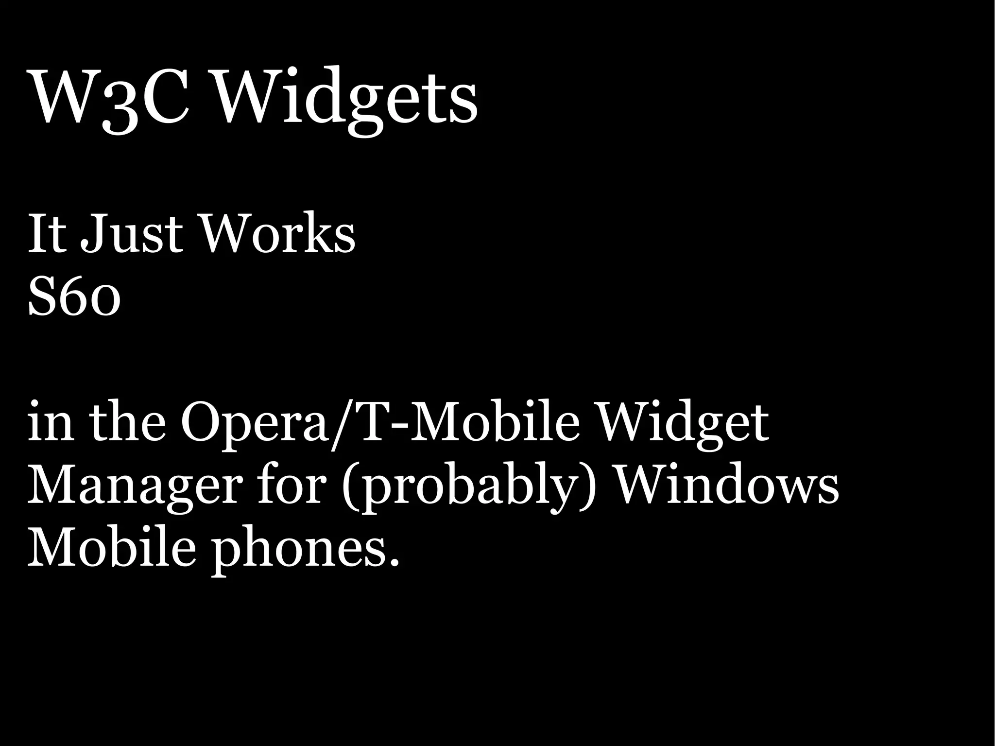 Google presentation: The Open Web goes mobile