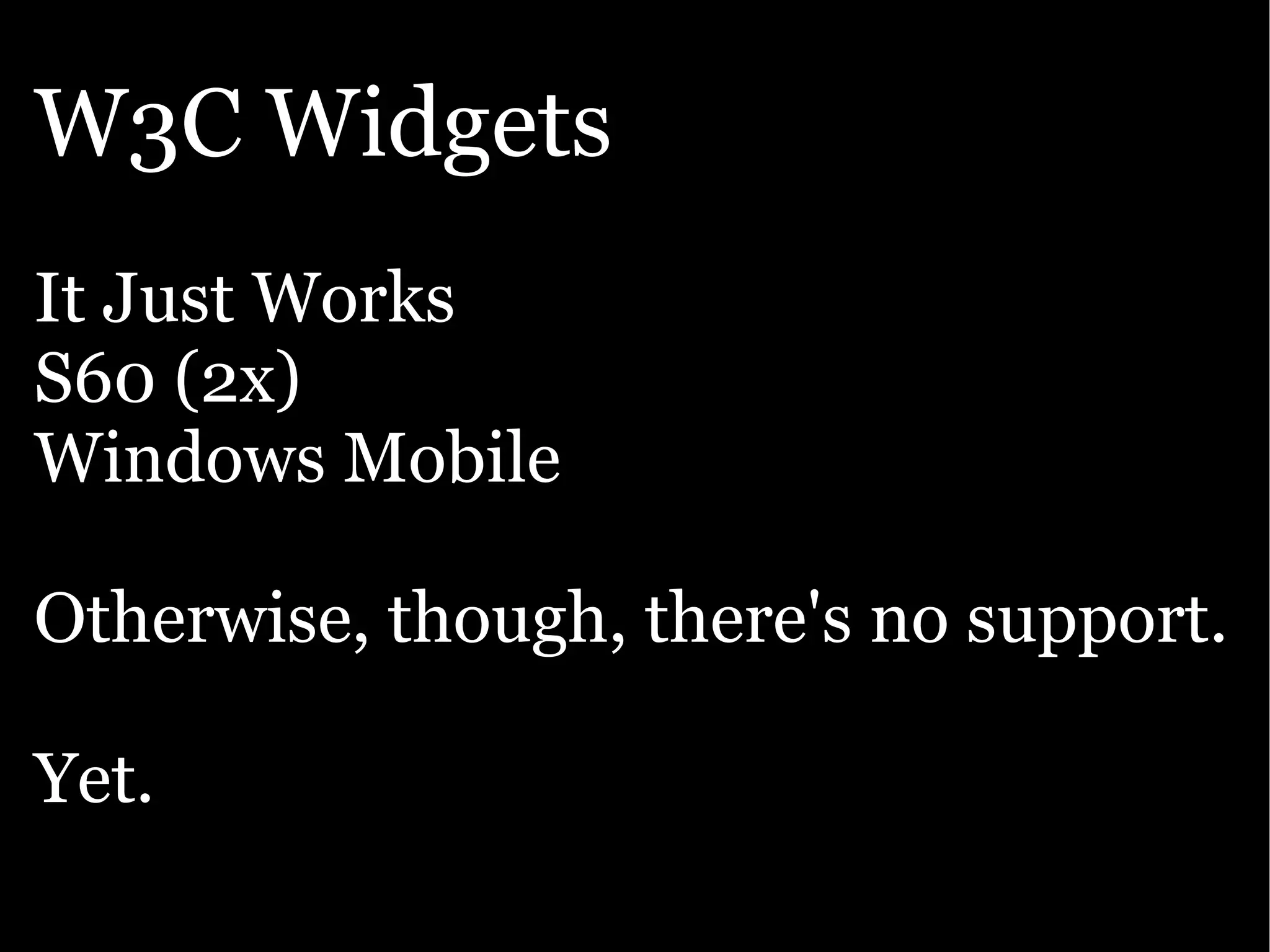 Google presentation: The Open Web goes mobile