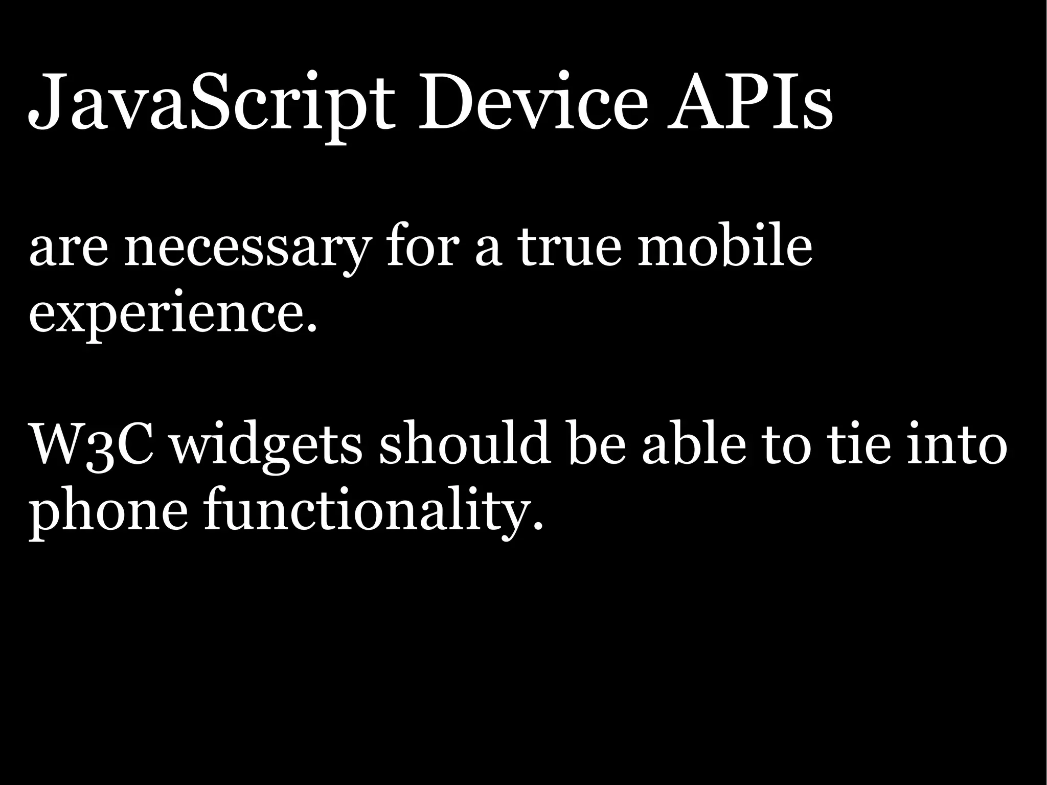 Google presentation: The Open Web goes mobile