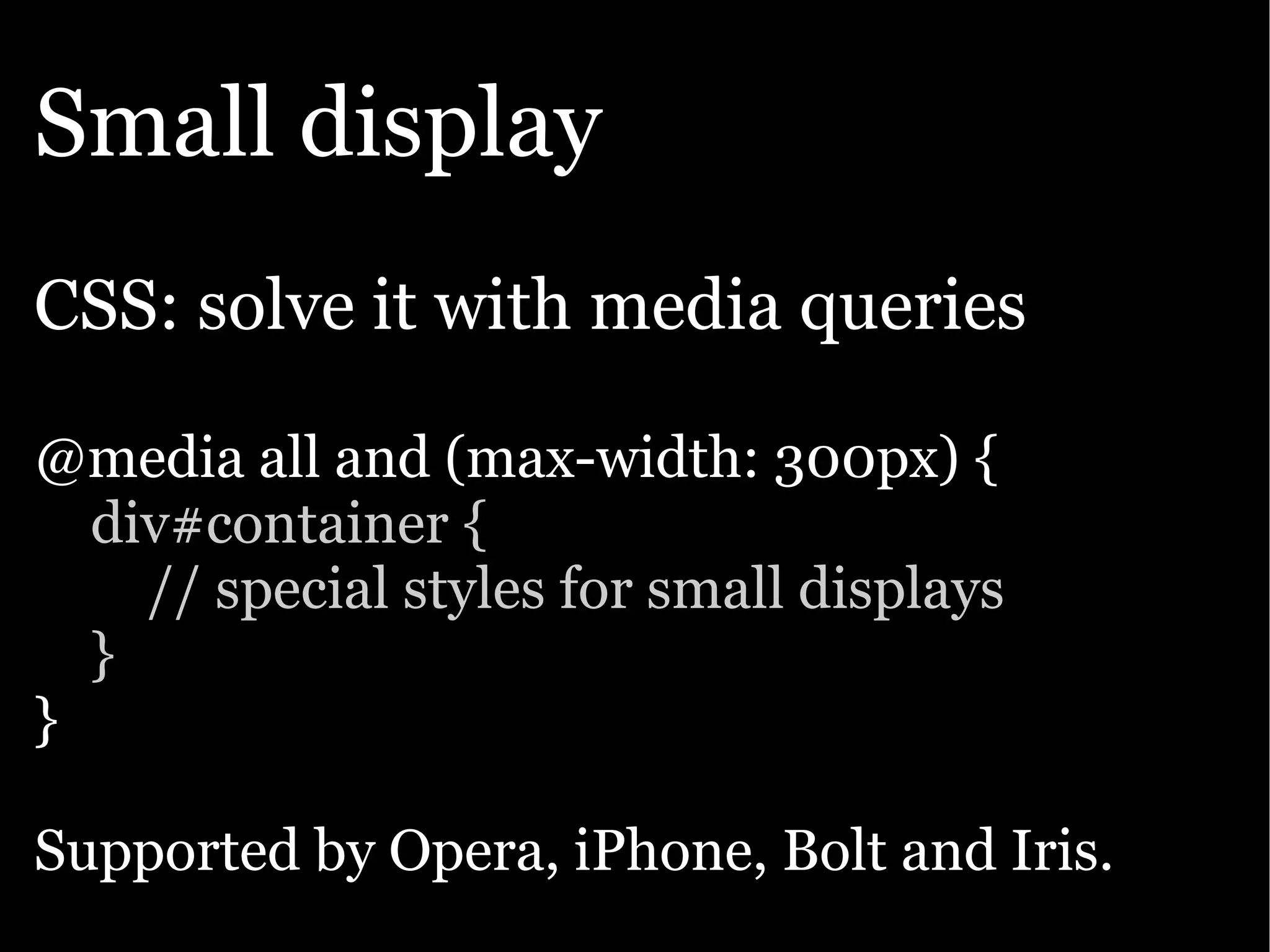 Google presentation: The Open Web goes mobile