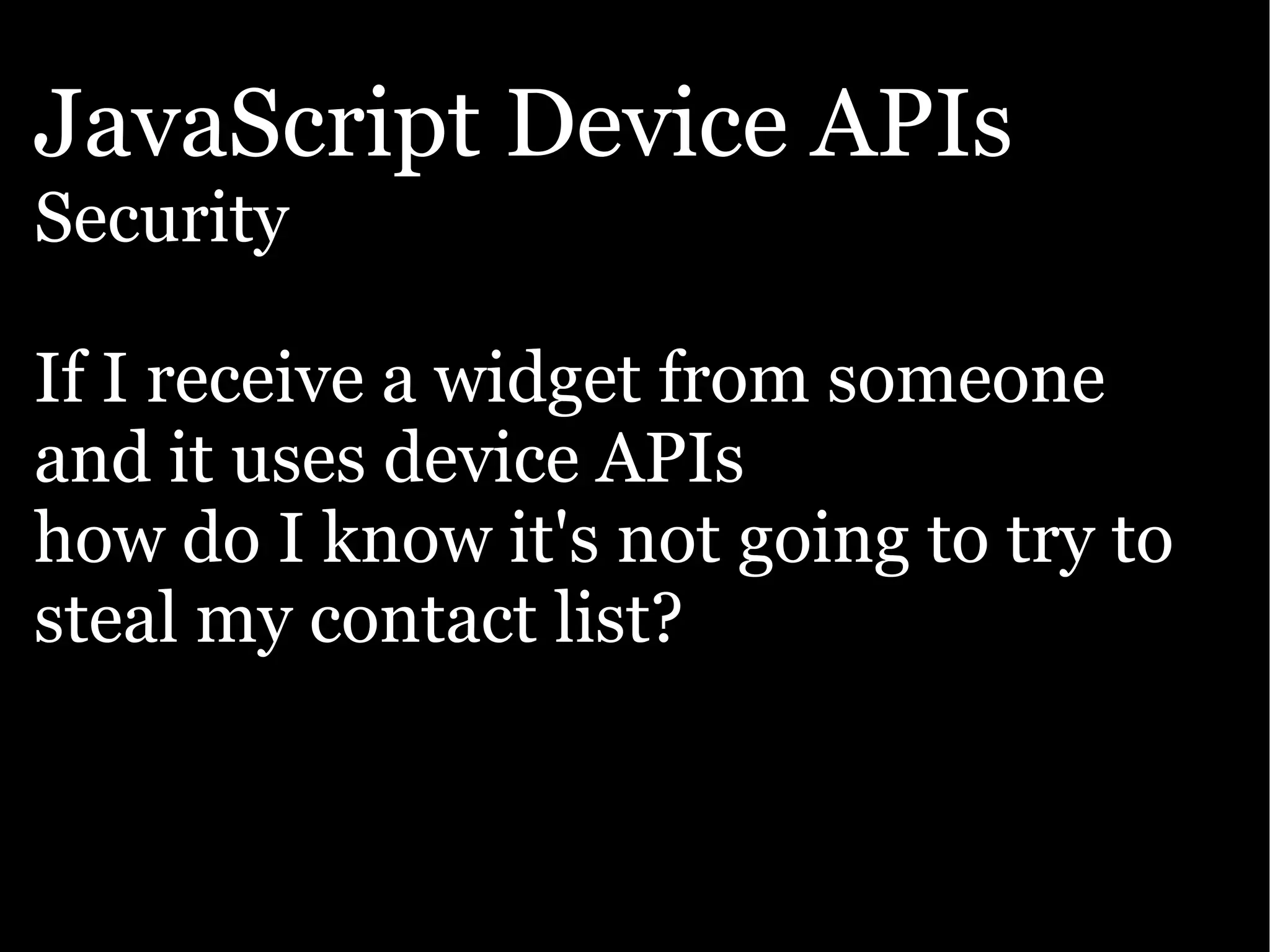 Google presentation: The Open Web goes mobile