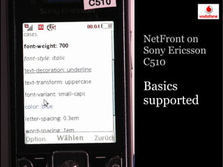 Google presentation: The Open Web goes mobile