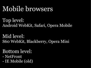 Google presentation: The Open Web goes mobile