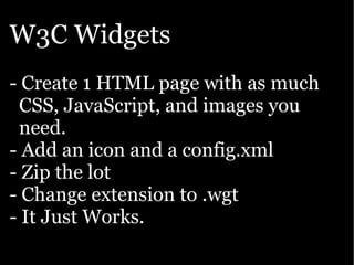 Google presentation: The Open Web goes mobile