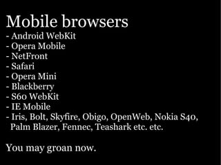 Google presentation: The Open Web goes mobile