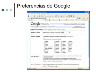 Preferencias de Google