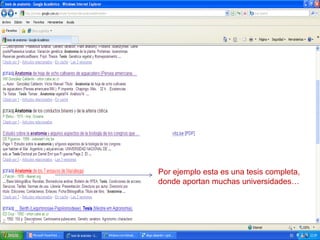 Por ejemplo esta es una tesis completa, donde aportan muchas universidades…