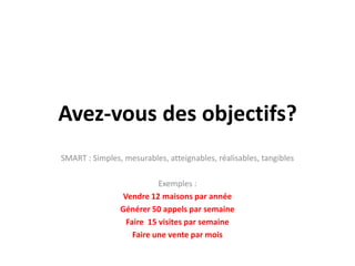 www et pas de wwwContenu « frais » et pertinentCréer des pages qui répondent aux besoins des visiteurs et clients cibles.Pensez aux mots clés utilisés par vos clients et utilisez les dans vos pages.Pourquoi ne pas intégrer un blogue et publier une fois par mois…