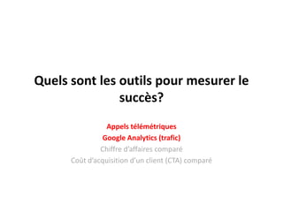 Les imagesNommer les images avec les mots clés importantsÉviter « image1.jpg  »Éviter d’abuser des mots! Placer les images dans le dossier /images/