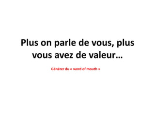 Facteurs de succès GoogleArchitecture de votre site Web Structure de liensNombre de liens vers votre siteNombre de pages indexéesInfluence social (on parle de vous)Présencesociale (médiassociaux)