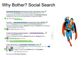 Why Bother? Social Search 