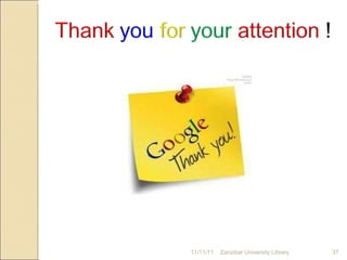 11/11/11 Zanzibar University Library 