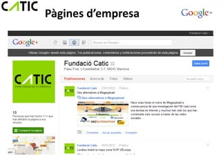 Pàgines d’empresa
 