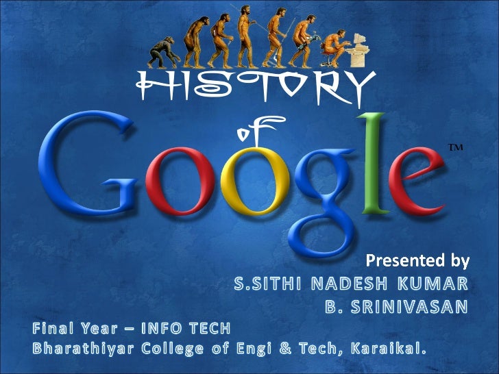 history of google presentation