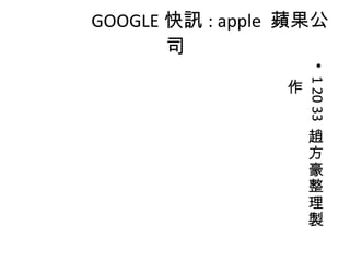 Google快訊