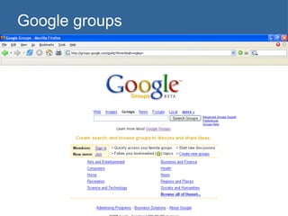 Google groups 
