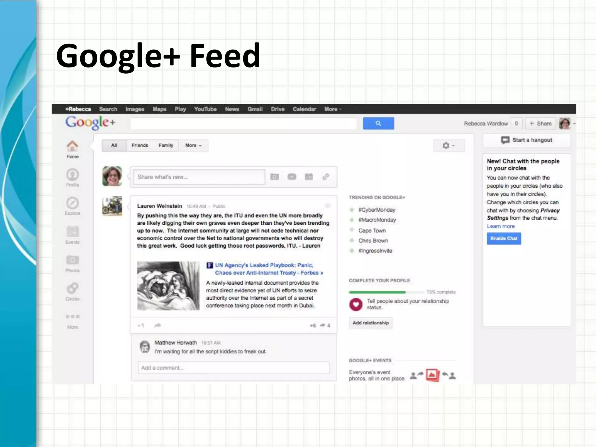 Google+ Feed
 