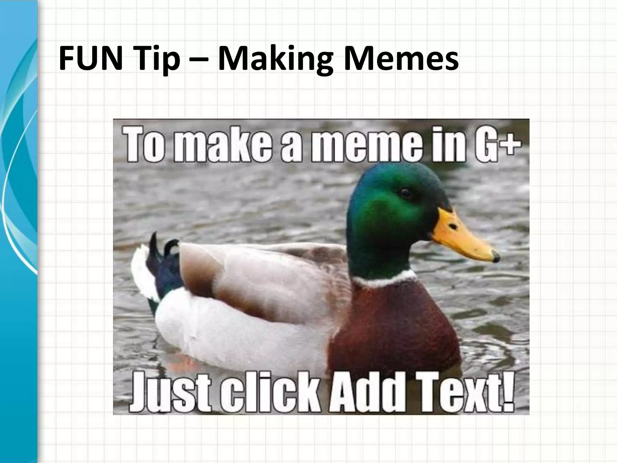 FUN Tip – Making Memes
 