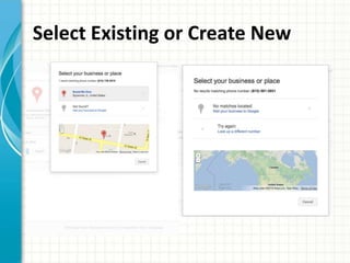 Select Existing or Create New
 