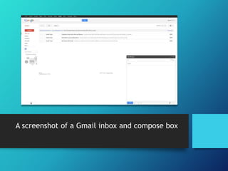 A screenshot of a Gmail inbox and compose box
 