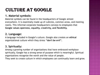 Google's Values positives and negatives of Google | PPTX