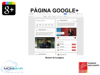 Google+, xarxa per posicionar-te a Google Slide 27