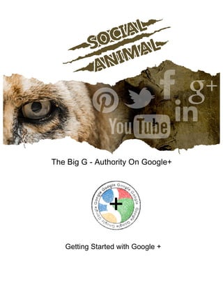 +
The Big G - Authority On Google+
Getting Started with Google +
 