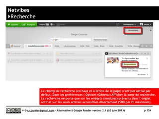 Feedly
}Accès mobile : la Mobile App pour iPhone
Serge Courrier ►► 2014 ►► 154
 