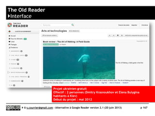 Feedspot
}Partages automatisés
Serge Courrier ►► 2014 ►► 167
Les articles partagés ou indiquez comme favoris
peuvent être redirigés automatiquement vers un des
services ci-dessus.
 