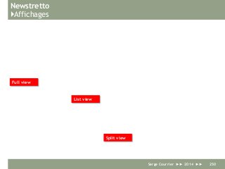 Newstretto
}Affichages
Serge Courrier ►► 2014 ►► 250
Full view
List view
Split view
 