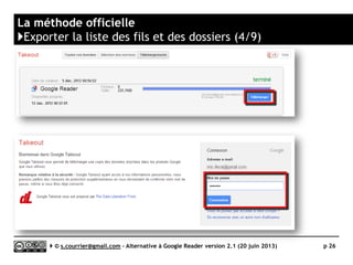 Firefox
}Gestion des fils RSS (1/2)
Serge Courrier ►► 2014 ►► 26
Firefox équipé de l’extension RSS Icon in URL Bar
https://addons.mozilla.org/fr/firefox/addon/rss-icon-in-url-bar/
 