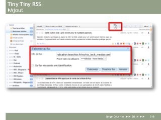 Tiny Tiny RSS
}Ajout
Serge Courrier ►► 2014 ►► 318
 