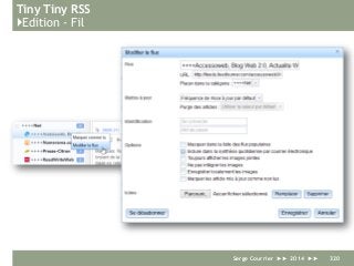 Tiny Tiny RSS
}Edition - Fil
Serge Courrier ►► 2014 ►► 320
 