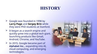 A Comprehensive Research Analysis of Google: History, Global Footprint ...