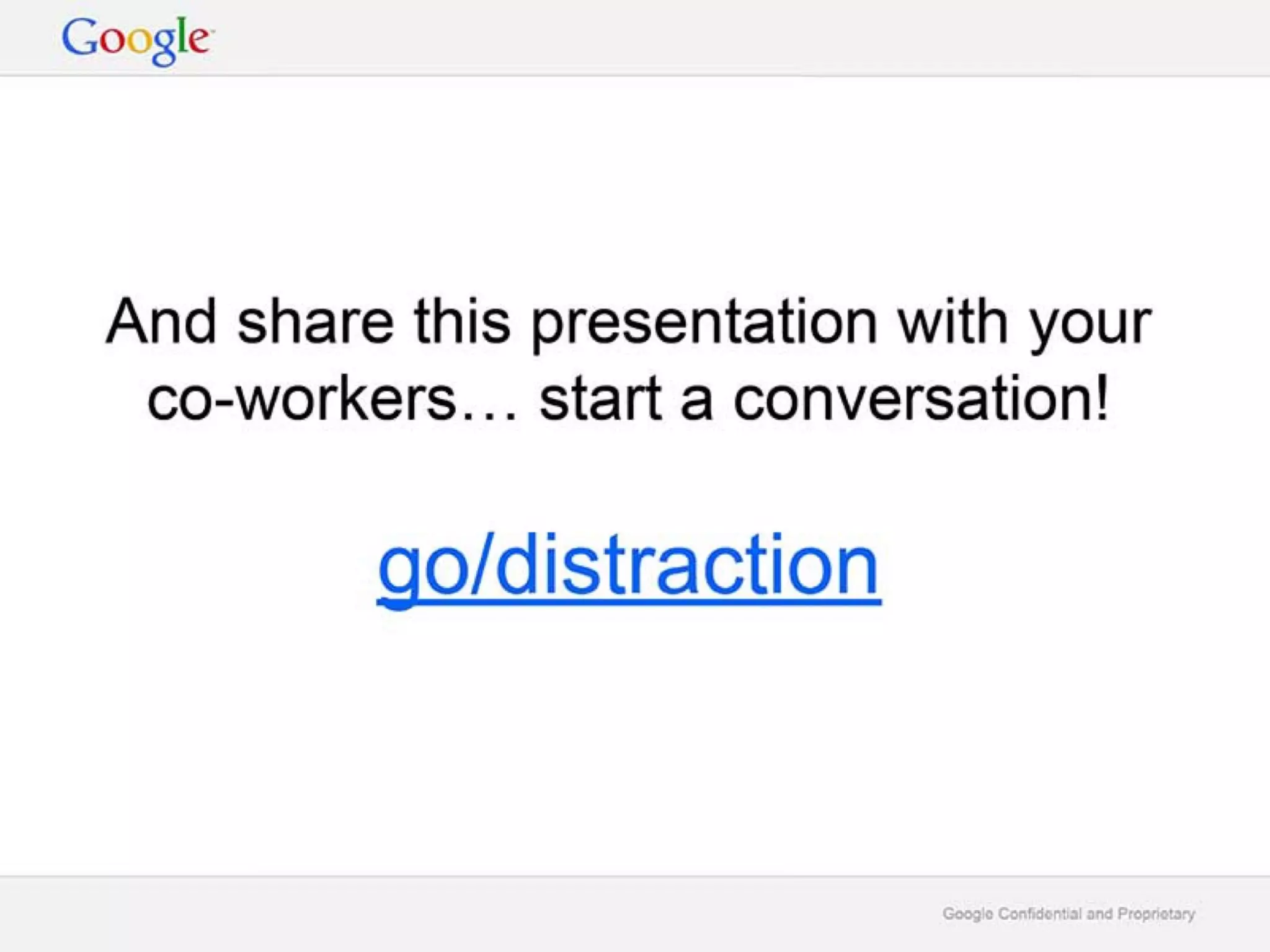 Google Deck on Digital Wellbeing 'A Call to Minimize Distraction and Respect Users' Attention'
