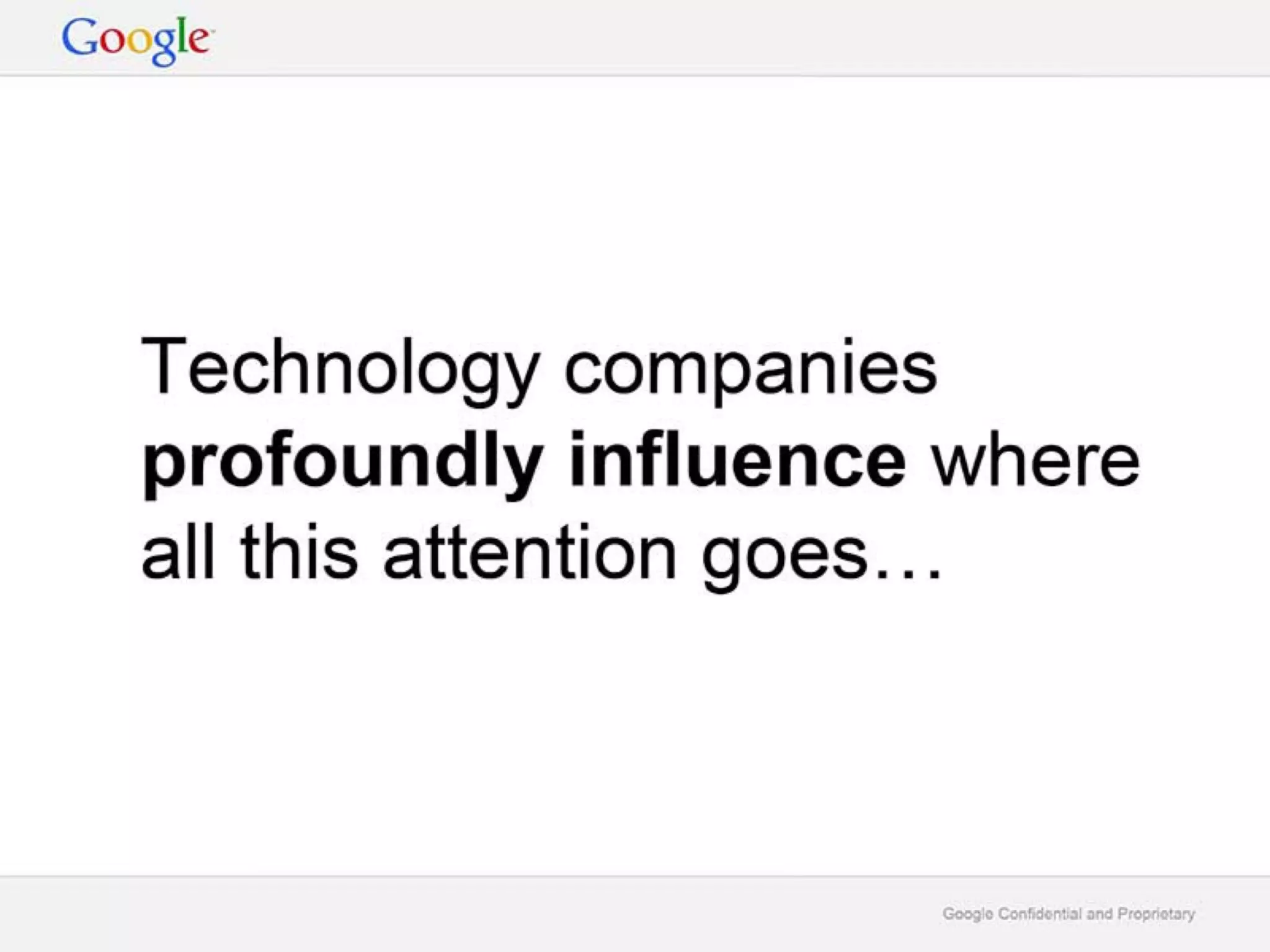 Google Deck on Digital Wellbeing 'A Call to Minimize Distraction and Respect Users' Attention'