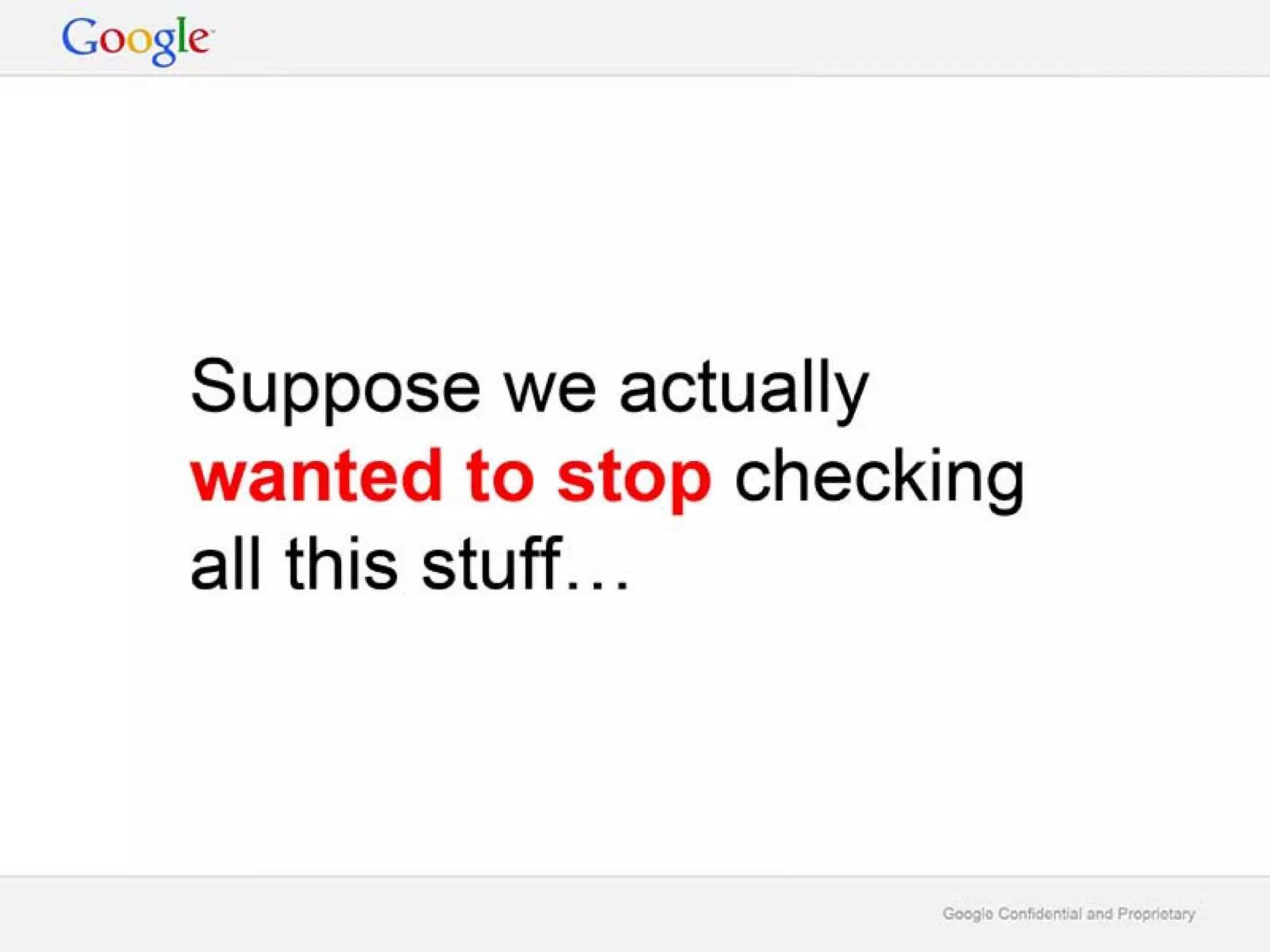 Google Deck on Digital Wellbeing 'A Call to Minimize Distraction and Respect Users' Attention'