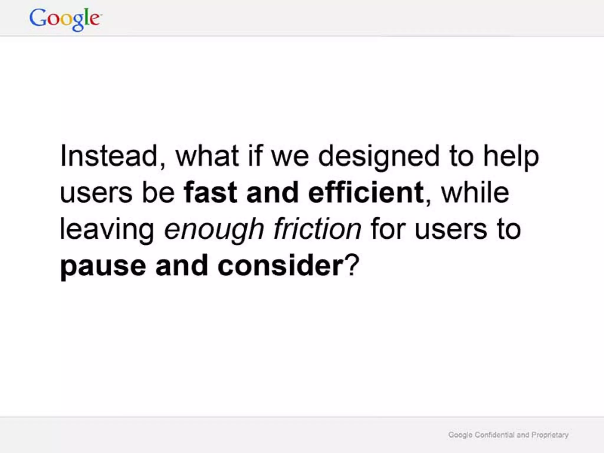 Google Deck on Digital Wellbeing 'A Call to Minimize Distraction and Respect Users' Attention'