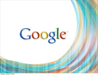 Monday, January 18, 2010
 