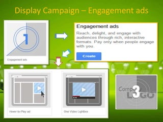 Display Campaign – Engagement ads

 