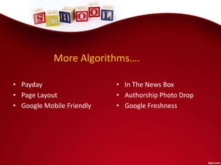 Google algorithm | PPTX