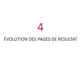 EVOLUTION DES PAGES DE RESULTAT
4
 