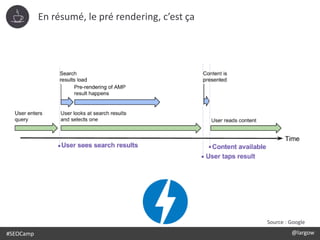 #SEOCamp @largow
En résumé, le pré rendering, c’est ça
Source : Google
 