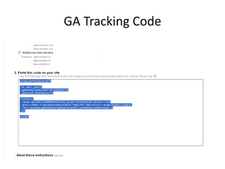 GA Tracking Code
 
