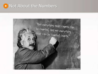 Not About the Numbers