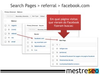 Search Pages > referral > facebook.com

                   Em qual página visitas
                  que vieram do Facebook
                      fizeram buscas:
 
