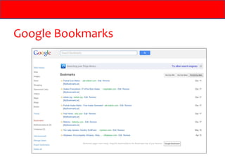 Google Bookmarks
 