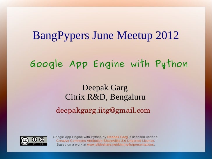 Google app-engine-with-python